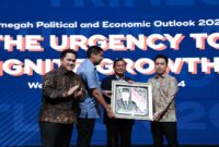 Capres nomor urut 2 Prabowo Subianto dalam acara Trimegah Politic and Economic Outlook 2024 di Jakarta. (Dok. Tim Media Prabowo)

