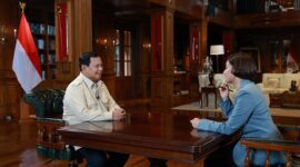 Al Jazeera melakukan wawancara ekslusif dengan Presiden RI terpilih Prabowo Subianto. (Dok. Tim Media Prabowo)