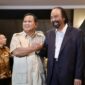 Ketua Umum Partai Gerindra, Prabowo Subianto menerima Ketua Umum Partai NasDem Surya Paloh di kediaman Prabowo, Jalan Kertanegara, Jakarta, Kamis (15/8/2024). (Dok. Tim Media Prabowo Subianto)  