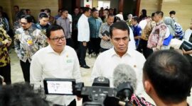 rapat koordinasi bersama Kementerian Pertanian, Badan Pangan Nasional, Perum Bulog, ID FOOD, PTPN, dan Pupuk Indonesia. (Dok. Bapanas)