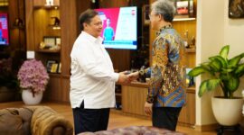 Menteri Koordinator Bidang Perekonomian Airlangga Hartarto menerima kunjungan Duta Besar (Dubes) Tiongkok untuk RI Wang Lutong. (Dok. Ekon.go.id)