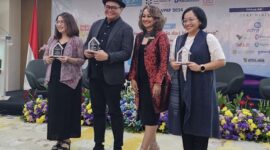 Peluncuran buku “Public Relations di Indonesia dari Masa ke Masa”, dilakukan di Gedung Yustinus Universitas Katolik Atma Jaya Jakarta (5/11/2024). (Dok. APPRI)