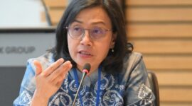 Menkeu Sri Mulyani 8. memaparkan arah kebijakan fiskal 2025 dalam konferensi pers. (Facebook.com @Sri Mulyani Indrawati)

