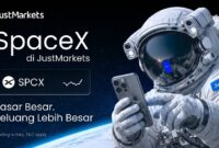 JustMarkets mengumumkan peluncuran layanan trading saham SpaceX (SPCX) bagi para kliennya. (Dok.  JustMarkets)