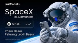 JustMarkets mengumumkan peluncuran layanan trading saham SpaceX (SPCX) bagi para kliennya. (Dok.  JustMarkets)