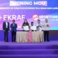 Penandatanganan MoU Collaboration on Creative Economy Development antara PT Surya Inter Wisesa selaku BUPP KEK ETKI Banten dan Kemenekraf/Bekraf RI untuk memperkuat ekosistem serta membuka peluang investasi ekonomi kreatif.